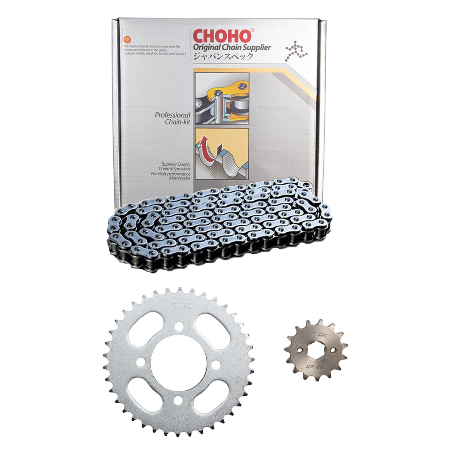 CHOHO ZINCIR DISLI SET MH 125 DRIFT O-RINGSIZ 15T/38T 204-705